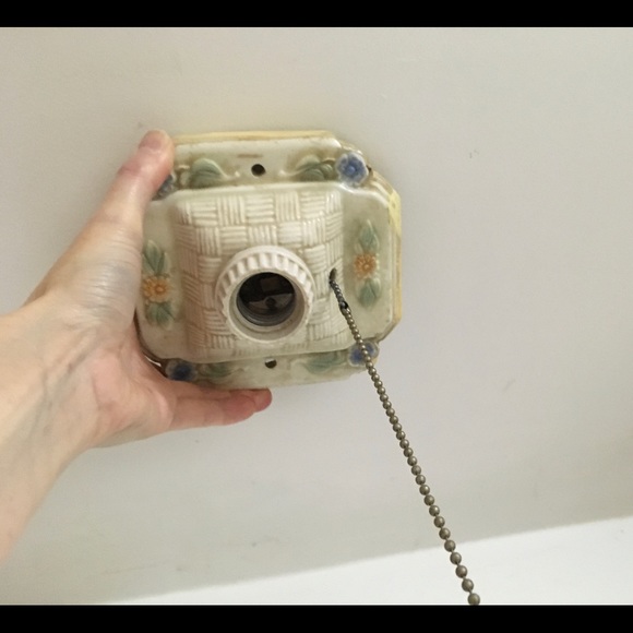 Vintage Art Deco flush mount ceiling light 1930s? light fixture - Picture 4 of 16